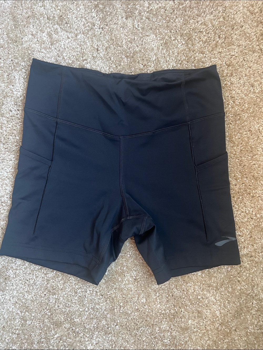 Brooks Black Women's Shorts with Side Pockets